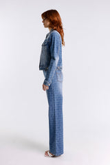 PANTALONE DENIM STAMPA LOGO