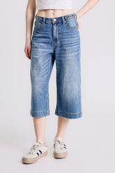 JEANS WIDE LEG CROP