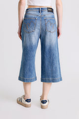 JEANS WIDE LEG CROP