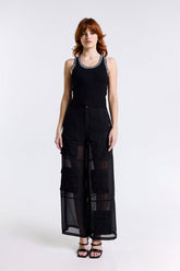 PANTALONE CARGO IN GEORGETTE
