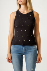 CANOTTA VOGATORE CON STRASS