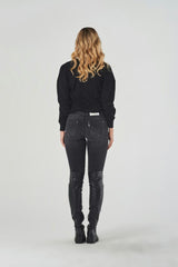 Jeans Skinny Grigio Vita Regolare
