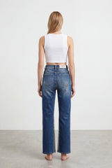 Jeans Donna Flare con Strass – Denim Blu, Vita Media