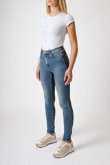 Jeans Skinny Blu Vita Alta
