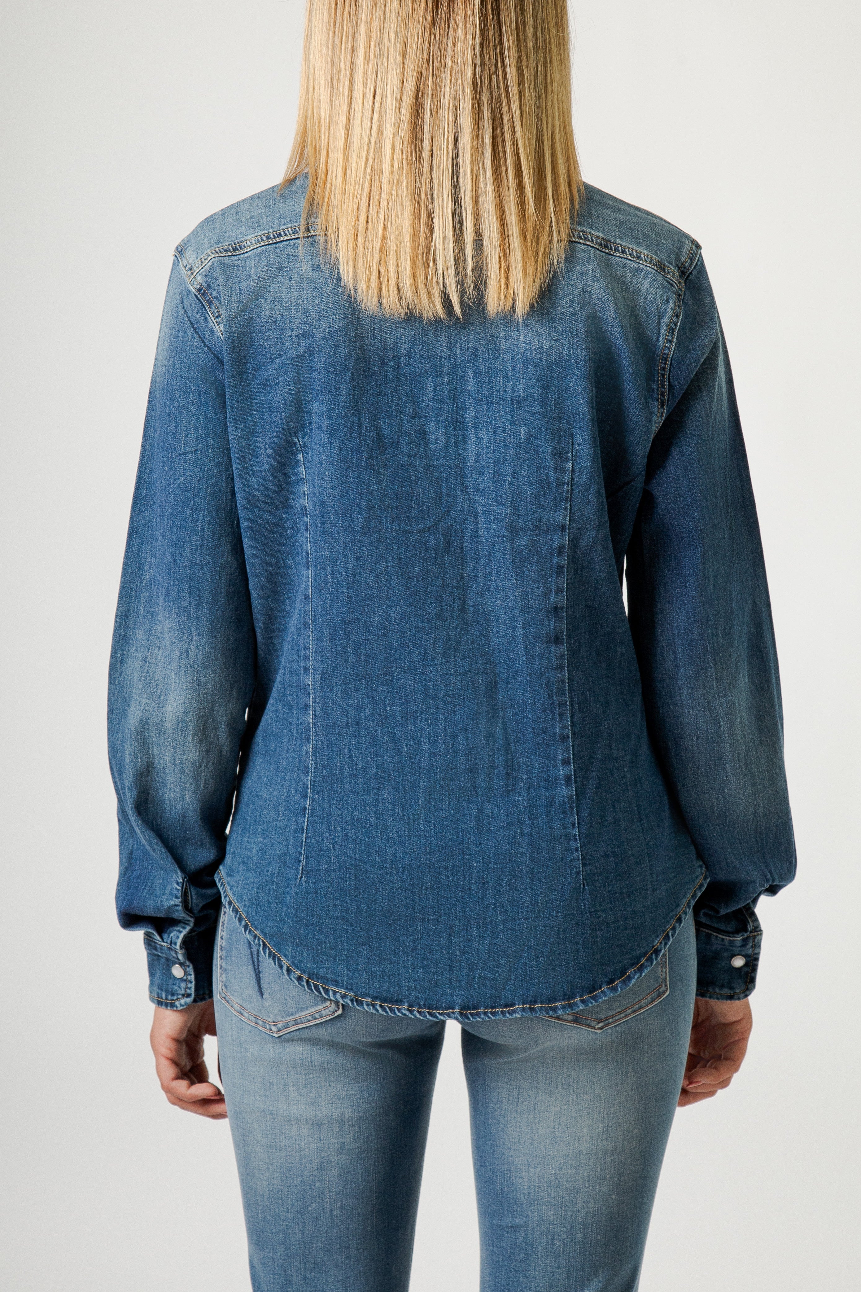 CAMICIA OVER CON STRASS