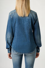 CAMICIA OVER CON STRASS