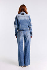 PANTALONE DENIM STAMPA LOGO