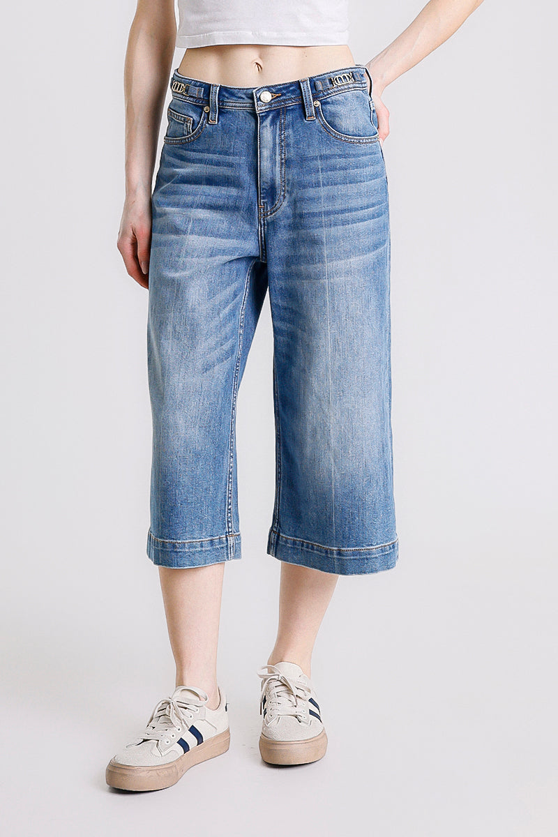 JEANS WIDE LEG CROP