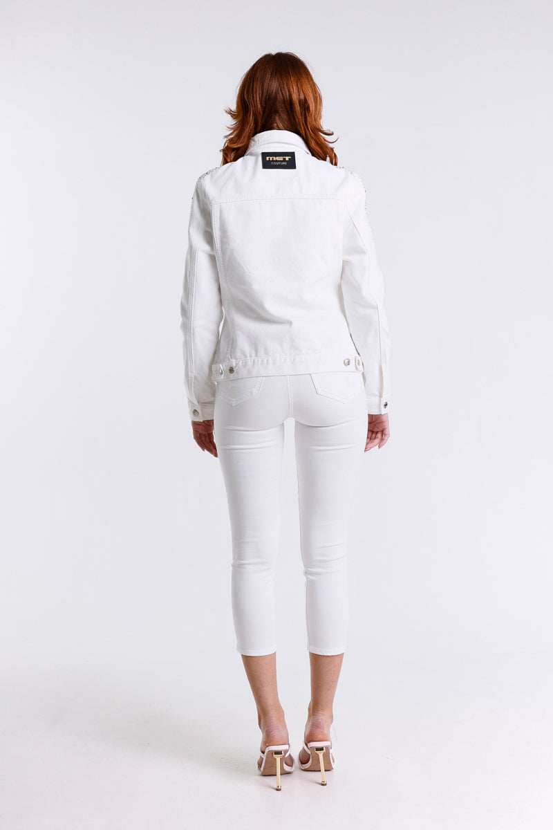 PANTALONE CAPRI CON STRASS