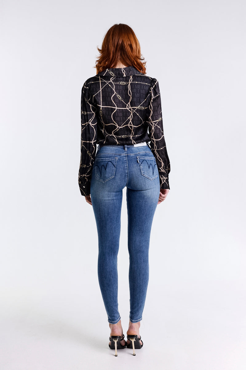 CAMICIA OVER LOGO CATENA