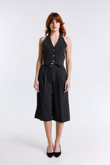 GILET CROPPED GESSATO