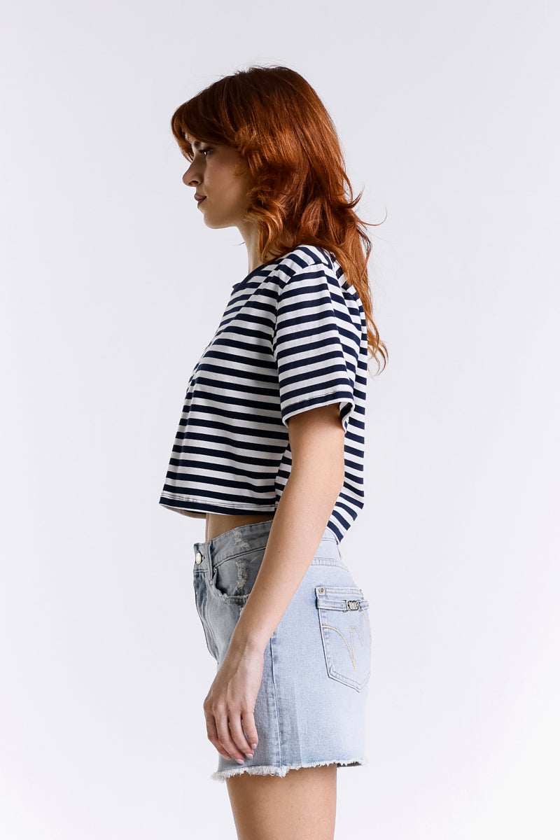 CROP TOP A RIGHE