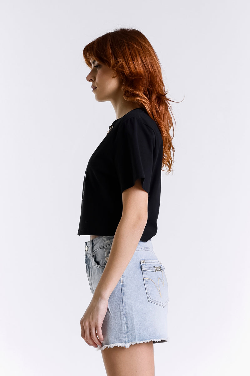 CROP TOP CON CATENA