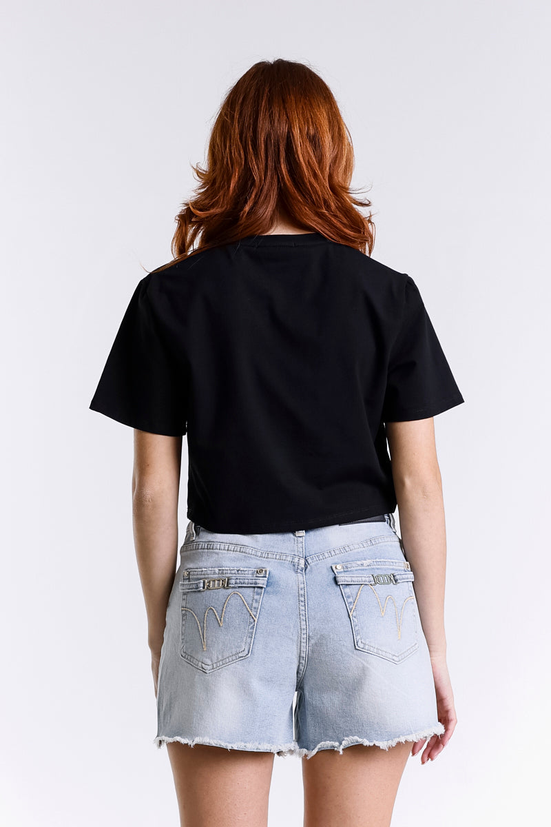 CROP TOP CON CATENA
