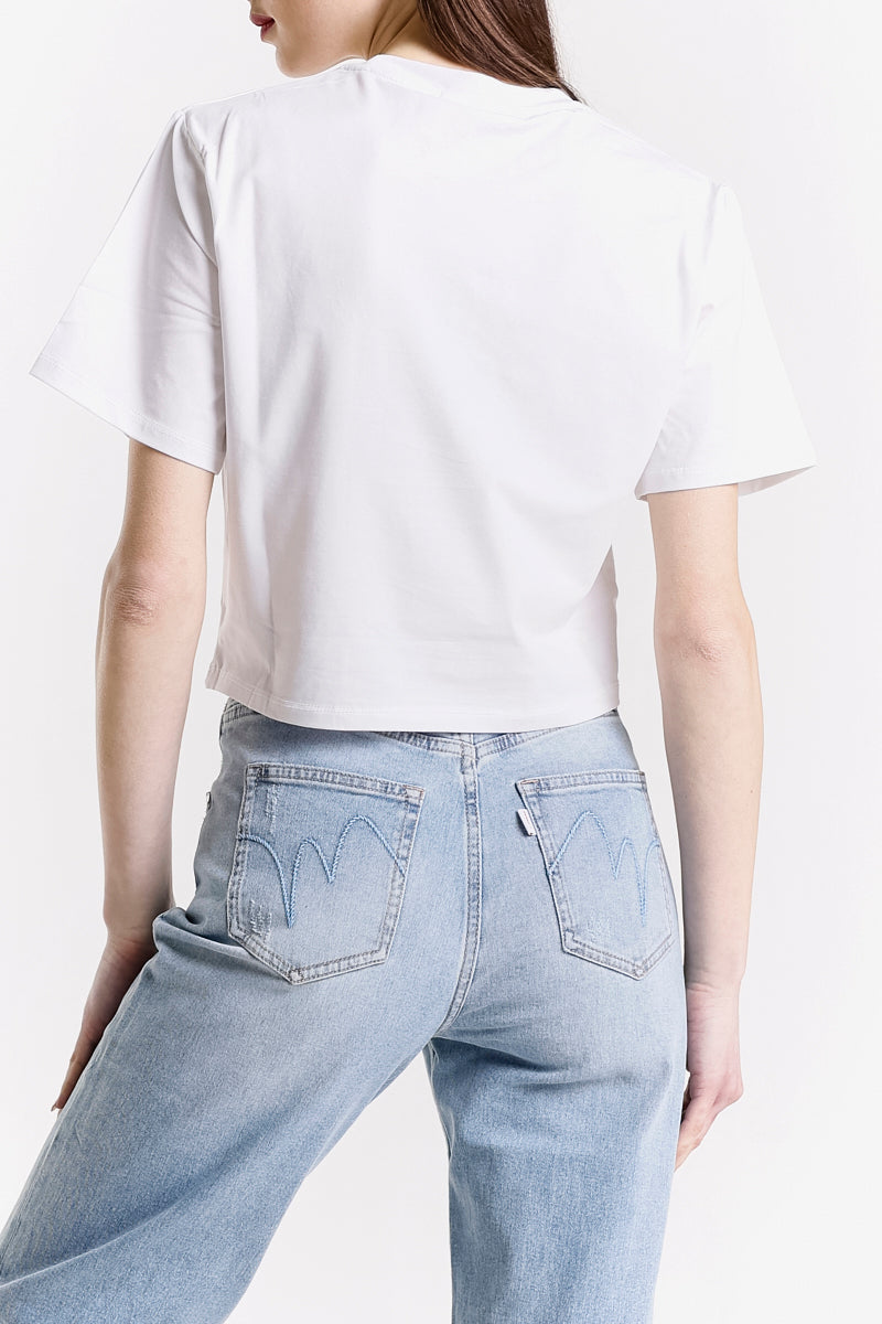 CROP TOP CON CATENA
