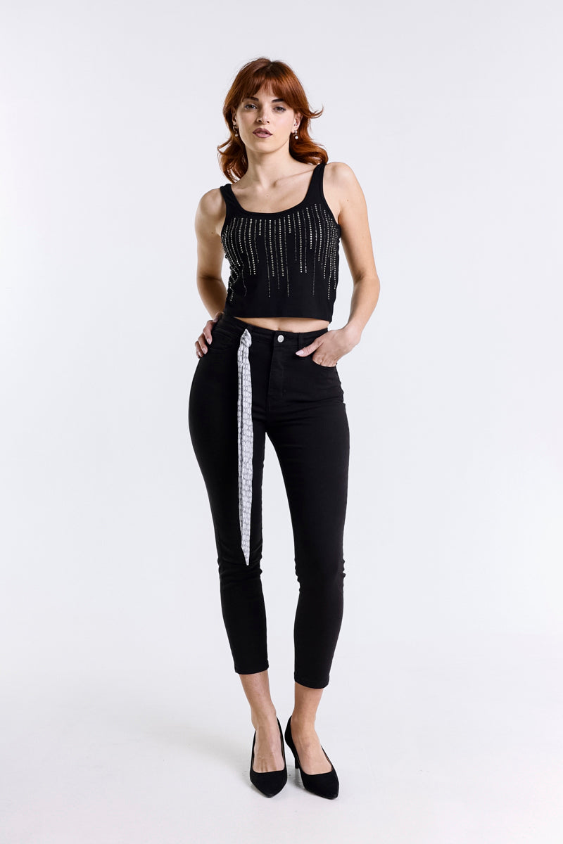 DENIM NERO SUPER SKINNY