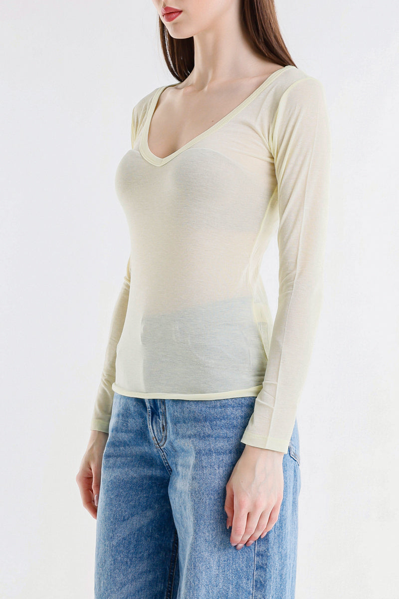 T-SHIRT SCOLLO A V