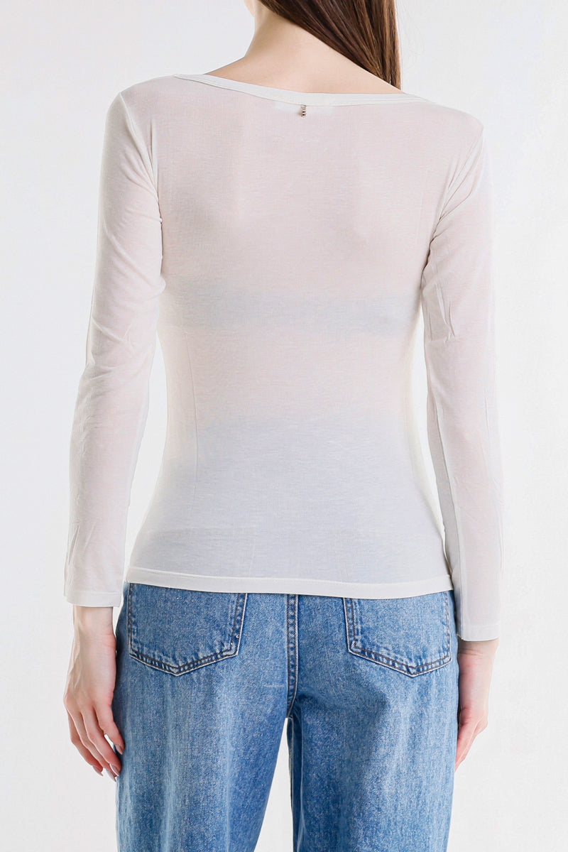 T-SHIRT SCOLLO A V