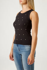 CANOTTA VOGATORE CON STRASS