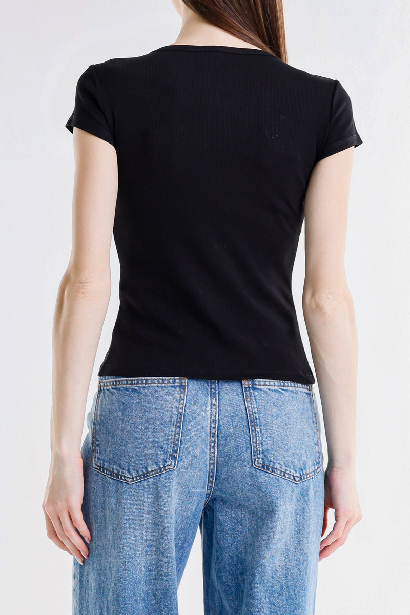 T-SHIRT CON PERLE