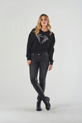 Jeans Skinny Grigio Vita Regolare