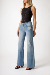 PANTALONE MARIA A ZAMPA DENIM