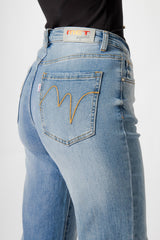 PANTALONE MARIA A ZAMPA DENIM