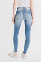 PANTALONE SKINNY CON STRASS