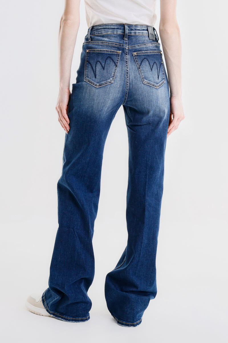 PANTALONE VIVIENNE WIDE LEG STRASS
