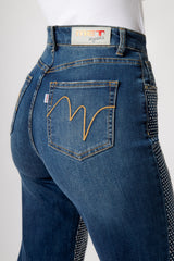 PANTALONE VIVI WIDE LEG CON STRASS